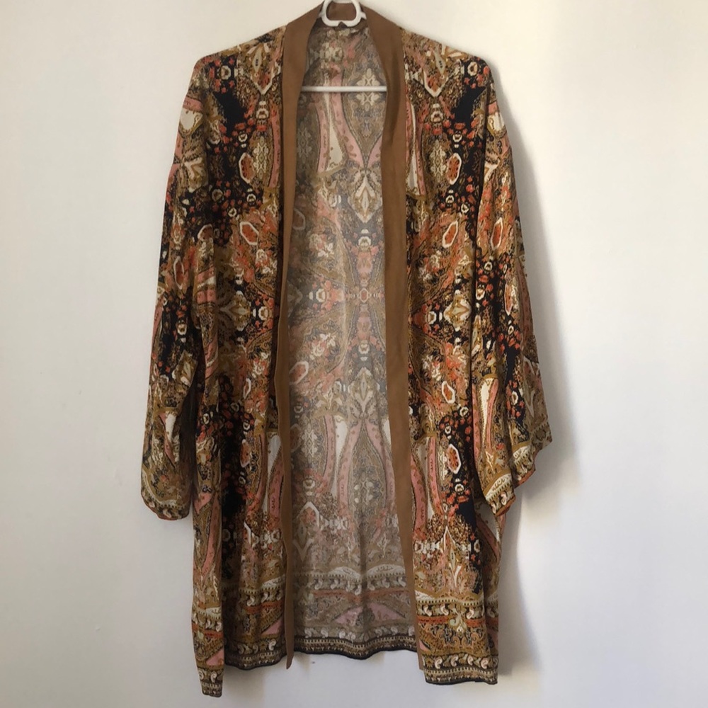 Free people printed kimono festival ready